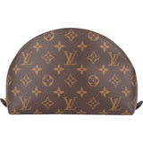 Louis Vuitton Monogram Canvas Trousse Demi Ronde Pouch