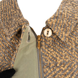 Chanel Multicolor Wool Draped Lapel Herringbone Scarf Jacket (FR 34 / DE 32)