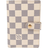 Louis Vuitton Monogram Damier Azur Canvas Clip Vertical Compact Wallet
