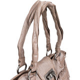 Salvatore Ferragamo Pleated Leather Gancini Flap Bag Handbag
