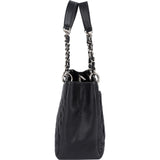 Chanel Quilted Caviar Leather Grand Shopping Tote Shoulder Bag
