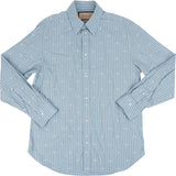 Gucci Blue Striped Monogramm GG Longsleeve Blouse Shirt (IT 38 / 15)