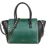 Valentino Garavani Bicolor Leather Rockstud Handbag