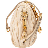 Miu Miu Matelassé Leather Padlock Shoulder Bag