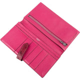 Hermès Pink Ostrich Béarn Wallet