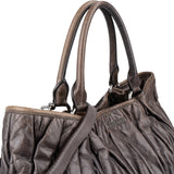 Miu Miu Quilted Matelassé Nappa Leather Tote Handbag