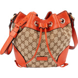 Gucci Monogram GG Canvas Small Bucket Crossbody Bag