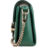 Gucci Grained Leather Interlocking GG Shoulder Crossbody Bag