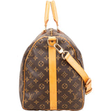 Louis Vuitton Monogram Canvas Keepall 50 Bandoulière Travel Bag