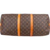 Louis Vuitton Monogram Canvas Keepall 50 Bandoulière Travel Bag