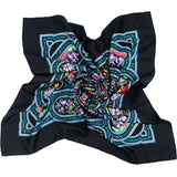 Hermès Galamdan Pattern Silk 90 Scarf Tuch