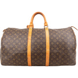 Louis Vuitton Monogram Canvas Keepall 55 Travel Bag