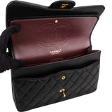 Chanel Quilted Lambskin Jumbo Double Flap Crossbody Bag