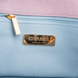Chanel 19 Quilted Denim Sky Ombre Single Flap Crossbody Bag