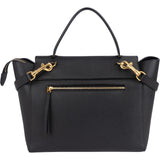 Céline Black Leather Grained Calfskin Belt Handbag