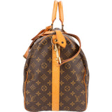 Louis Vuitton Monogram Canvas Keepall 50 Bandoulière Travel Bag