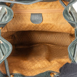 Gucci Green Suede Bamboo Backpack