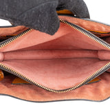 Miu Miu Bicolor Madras Leather Top Handle Handbag