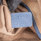 Chloé Blue Grained Leather Marcie Shoulder Bag