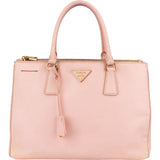 Prada Pink Saffiano Leather Galleria Handbag - vintageandkickz