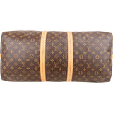 Louis Vuitton Monogram Canvas Keepall 55 Bandoulière Travel Bag