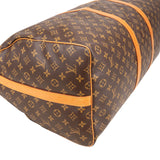 Louis Vuitton Monogram Canvas Keepall 60 Bandoulière Travel Bag