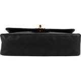 Chanel Quilted Lambskin 24K Gold Small Double Flap Shoulder Bag