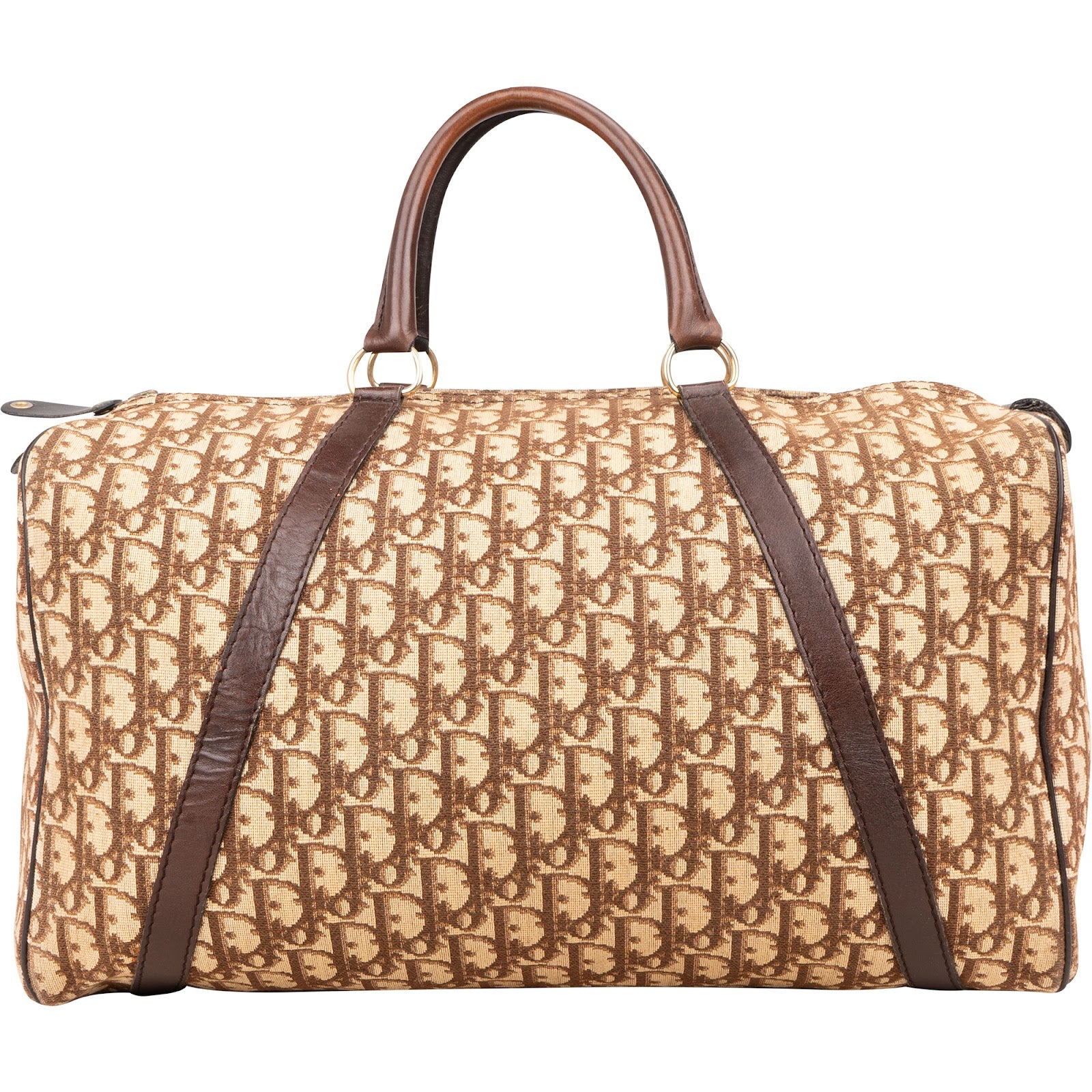 Christian Dior Trotter Monogram Boston 40 Handbag - vintageandkickz