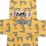 Hermès Whale Print Silk Tie Krawatte