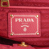 Prada Pink Leather Galleria Double Zip Tote Handbag - vintageandkickz