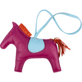 Hermès Tricolor Leather Rodeo GM Pendant