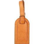 [🔄️B10 / F47] Louis Vuitton Vachetta Leather Luggage Tag - vintageandkickz
