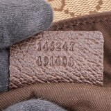 Gucci Monogram GG Canvas Abbey Double Pocket Tote Shoulder Bag