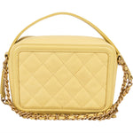 Chanel Quilted Caviar Leather CC Filigree Crossbody Bag - vintageandkickz