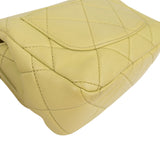 Chanel Green Quilted Lambskin Mini Square Bracelet Handle Singel Flap Crossbody Bag
