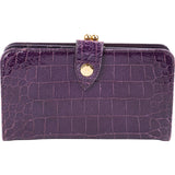 Miu Miu Croc-Embossed Vitello Shine Leather Kiss-Lock Wallet