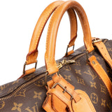 Louis Vuitton Monogram Canvas Keepall 50 Bandoulière Travel Bag