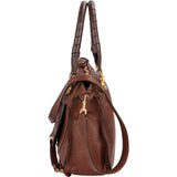Chloé Grained Calfskin Marcie Satchel Handbag