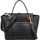 Celine Black Grained Calfskin Belt Handbag