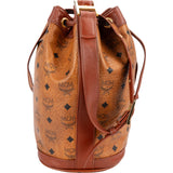MCM Monogram Visetos Drawstring Bucket Crossbody Bag