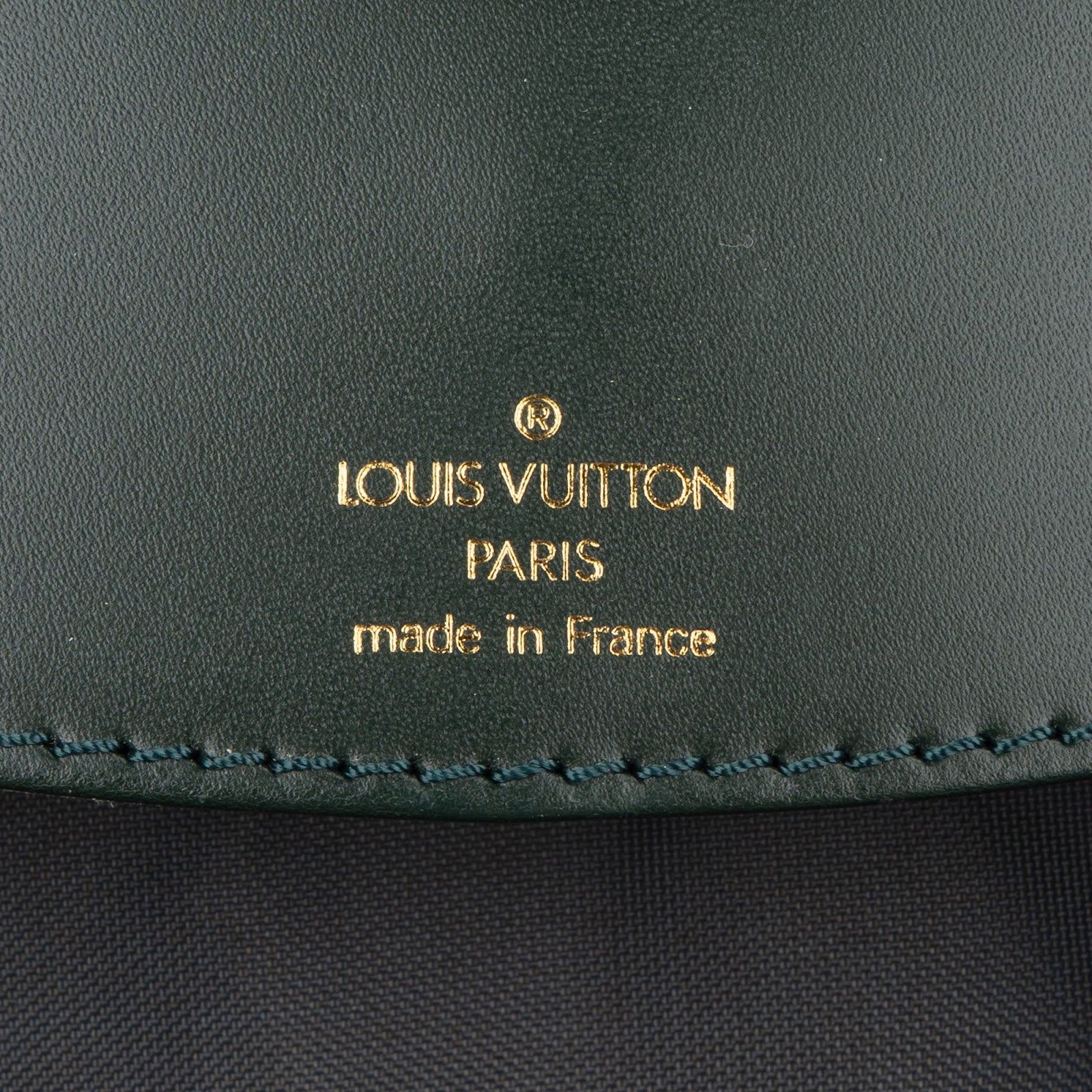 [🔄️B12 / F06] Louis Vuitton Green Epi Leather Porte-Habits Handbag - vintageandkickz