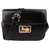 Celine Boxcalf Leather Horse Carriage Triomphe Shoulder Bag