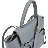 Céline Light Blue Grained Calfskin Leather Nano Belt Handbag