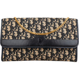 Christian Dior Trotter Monogram Vintage Flap Shoulder Bag