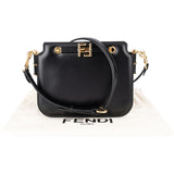 Fendi Black FF Touch Calfskin Crossbody Bag