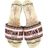 Christian Dior Multicolor Dior In Lights Leather Dway Slide Sandals (37)