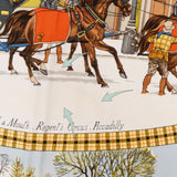 Hermès L'Hiver en Poste Silk Carre 90 Scarf Tuch
