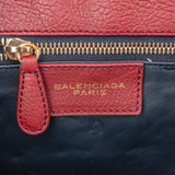 Balenciaga Pebbled Leather Toggle Clutch