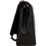 Chanel Quilted Lambskin 24K Gold Single Flap Crossbody Bag