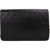 Chanel Quilted Lambskin 24K Gold Single Flap Shoulder Bag
